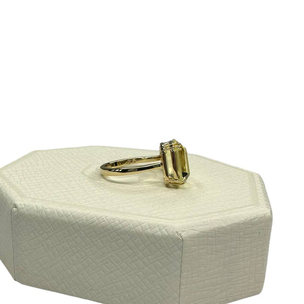 Swarovski Millenia cocktail ring Square cut crystals, Yellow 5 USA / 50 - Picture 5 of 7